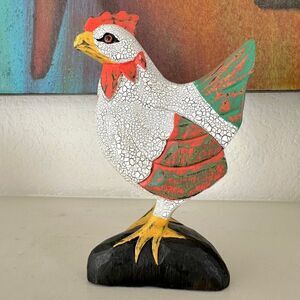Hand painted rooster